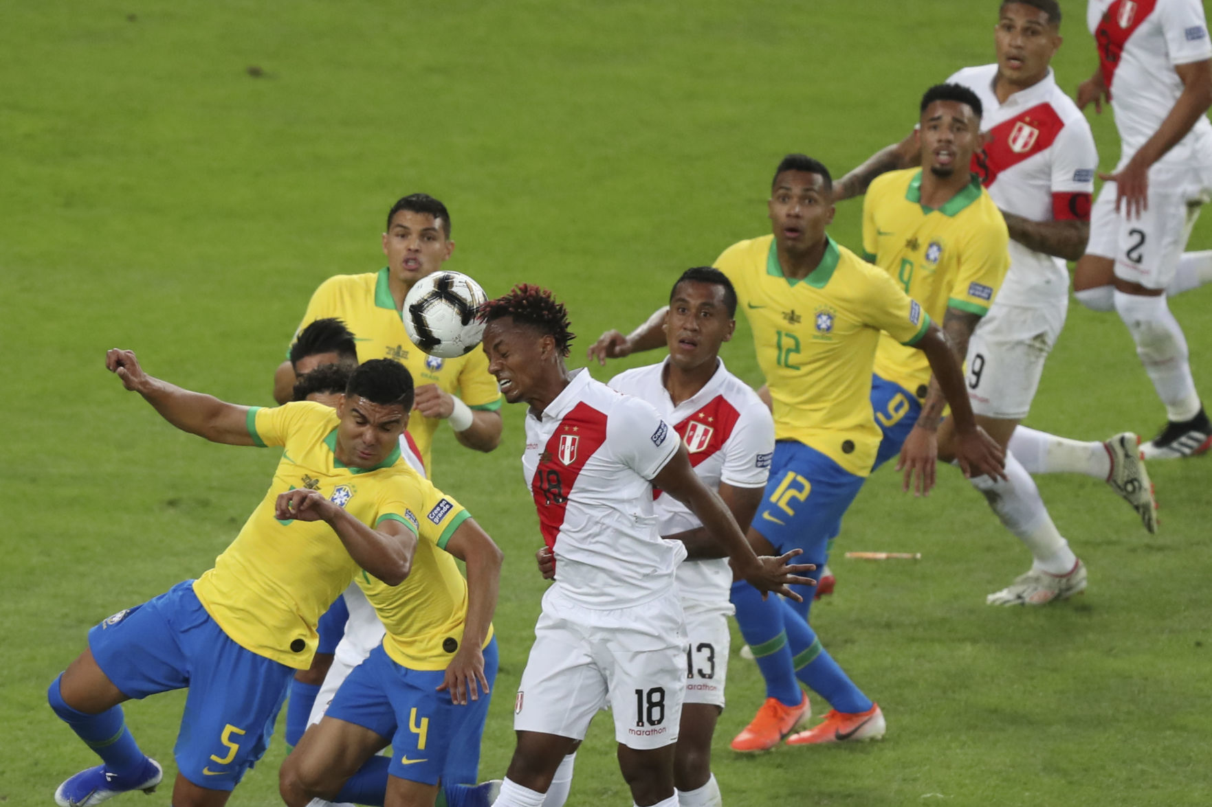 APTOPIX Brazil Soccer Copa America Peru
